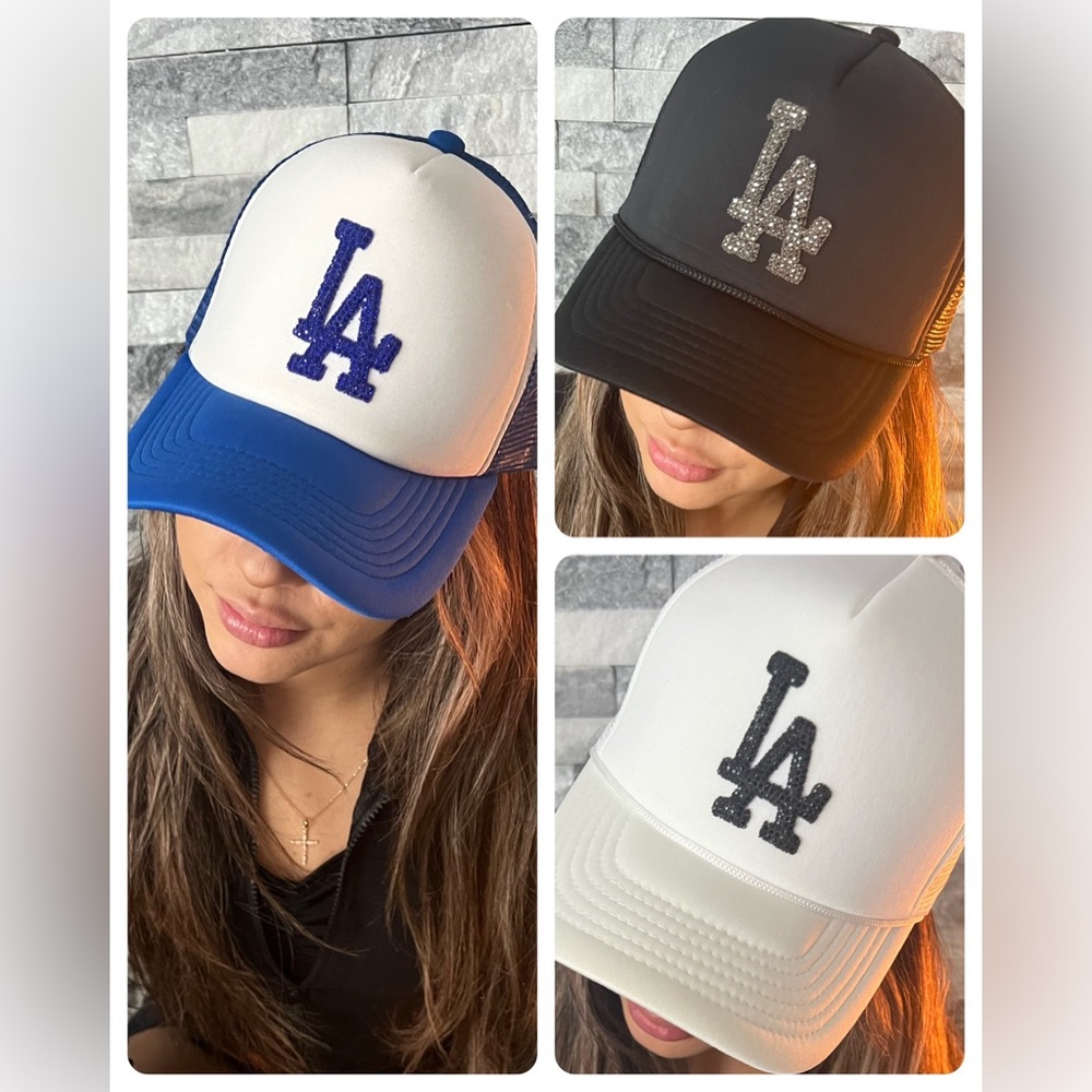 Los Angeles LA Dodgers Rhinestone Women’s Trucker Hat